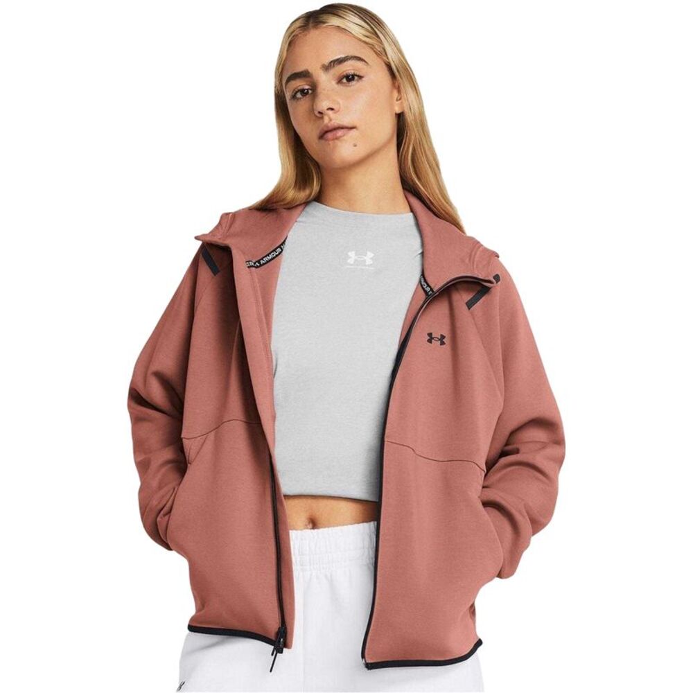 Under Armour Womens/Ladies  Full Zip Hoodie / Pink Marl